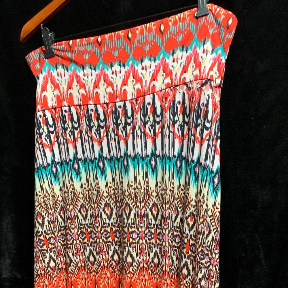 Boho patterned maxi skirt ** Final price drop **